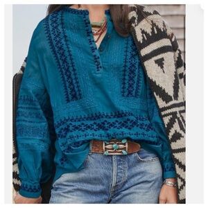 Sundance Boho Peasant Lagenlook Forrest fairy Embroidered Hippie Flowy